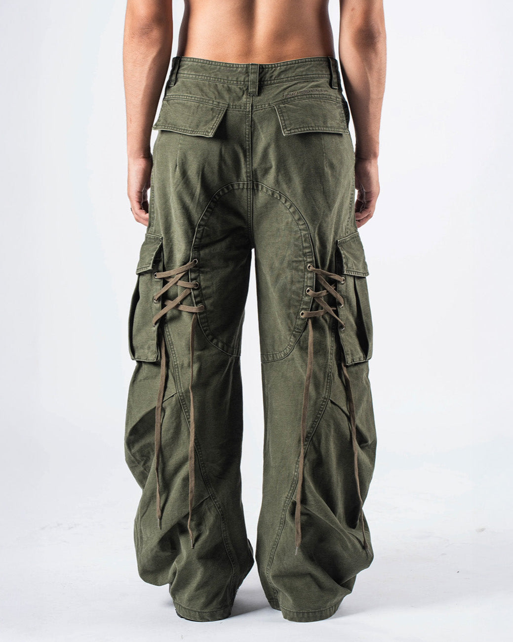 Lace-Back Cargos Khaki – 4dition
