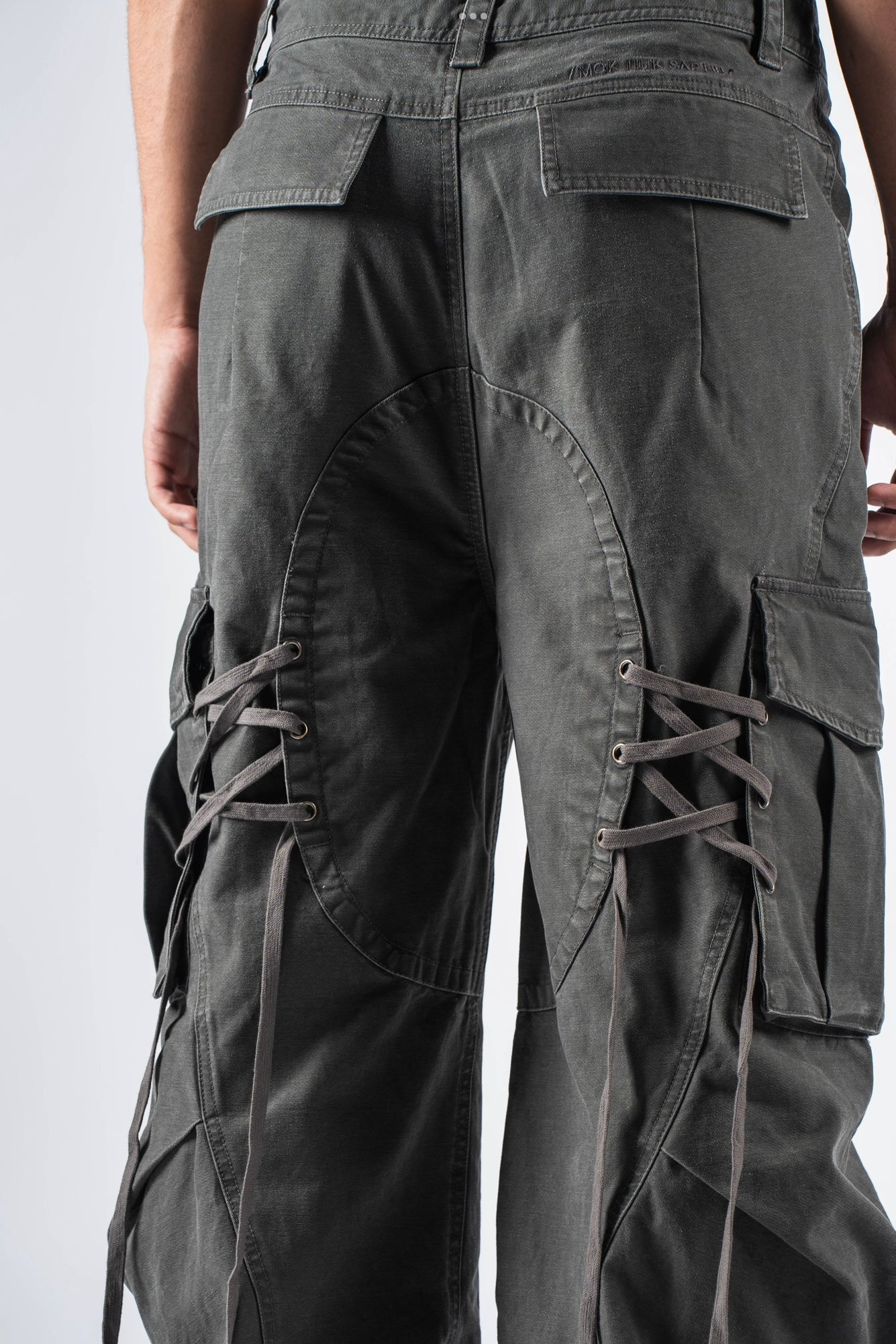 Lace-Back Cargos Grey