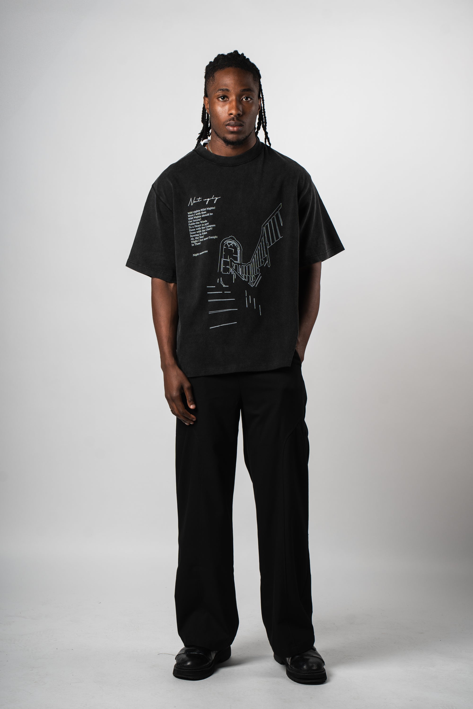 Slit Pleat Trousers