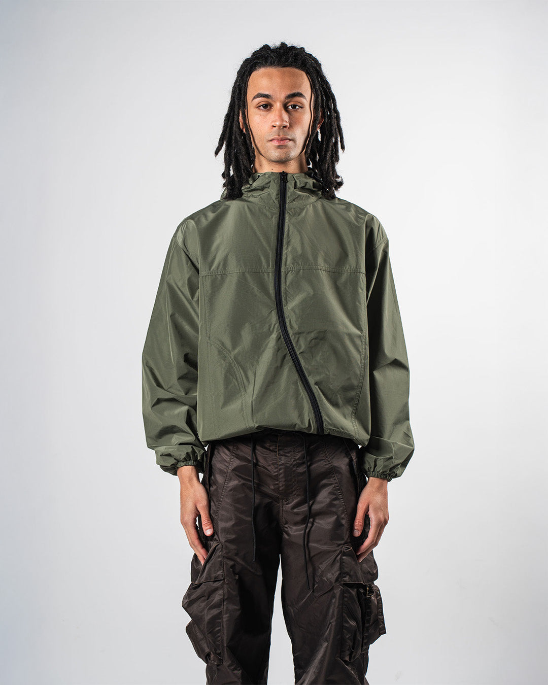 Curve Zip Jacket Green