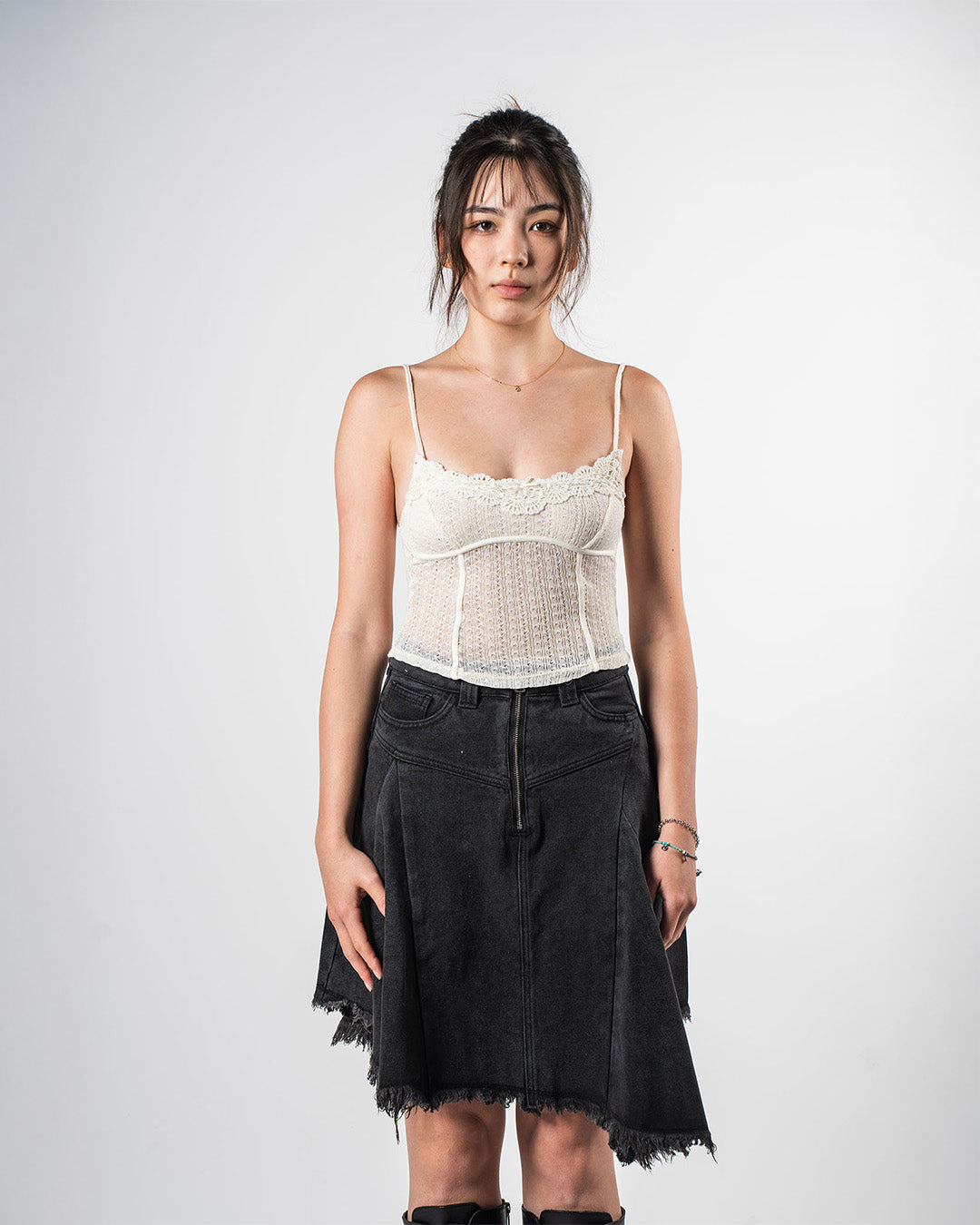Lace Camisole Beige