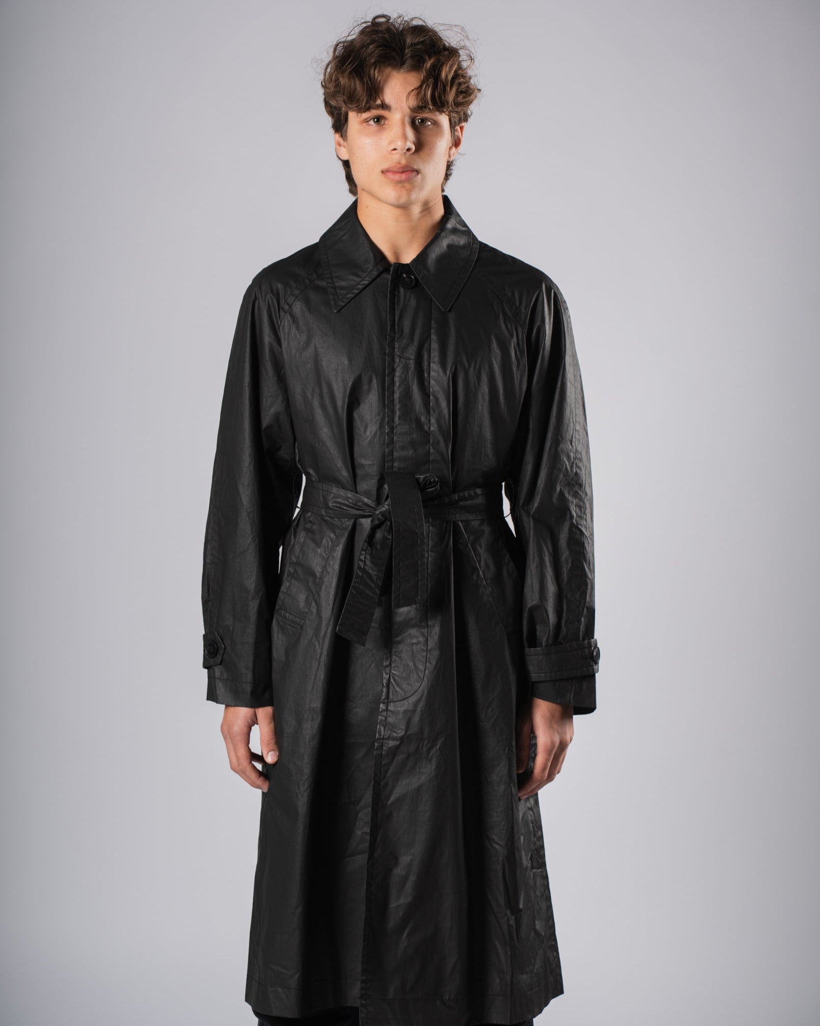 Waxed Trench Coat