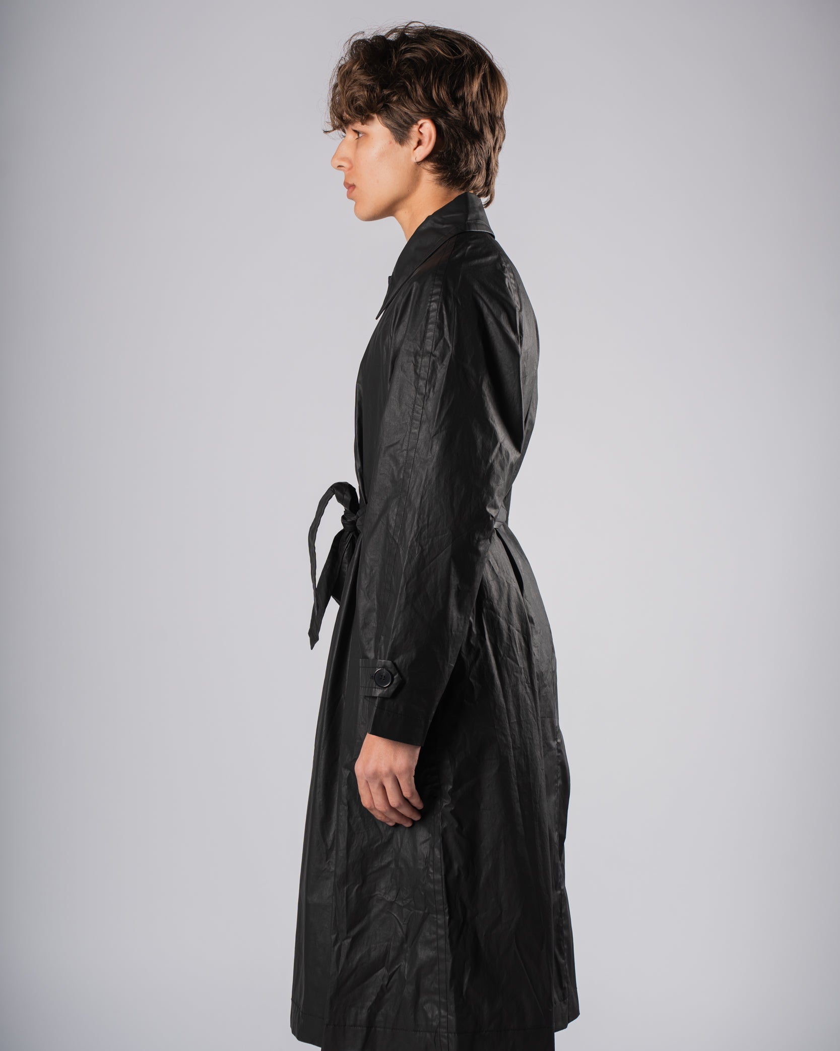 Waxed Trench Coat