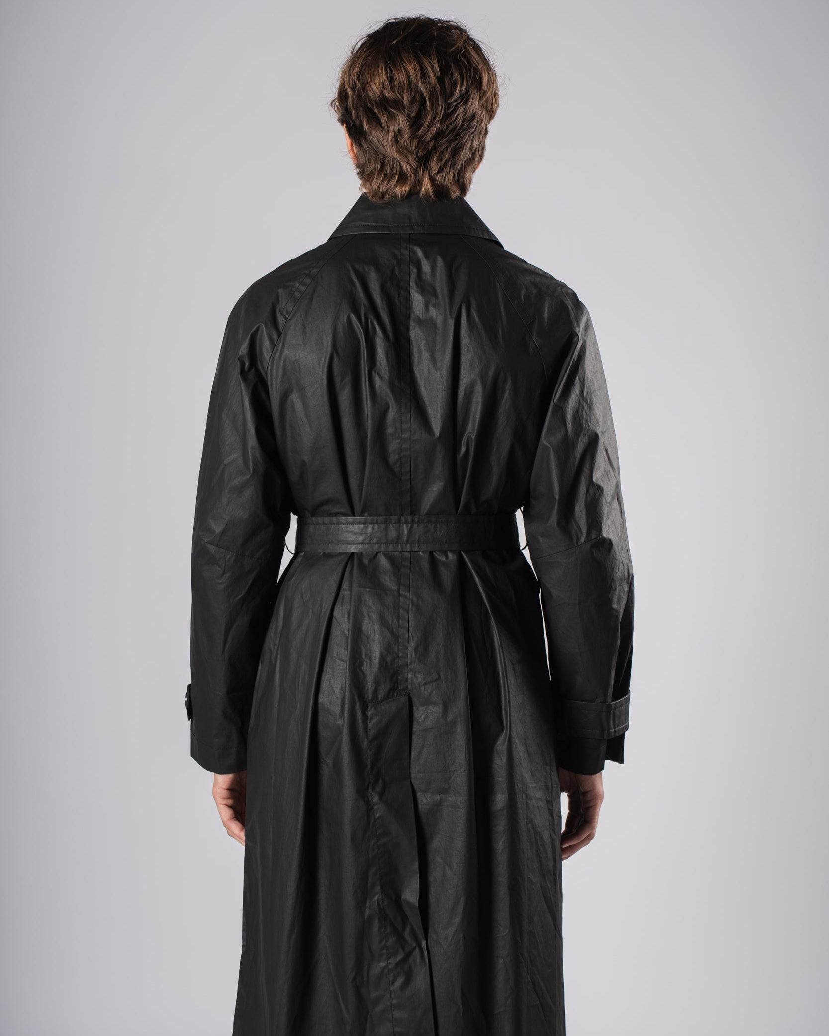 Waxed Trench Coat