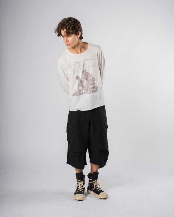 Patched Shorts