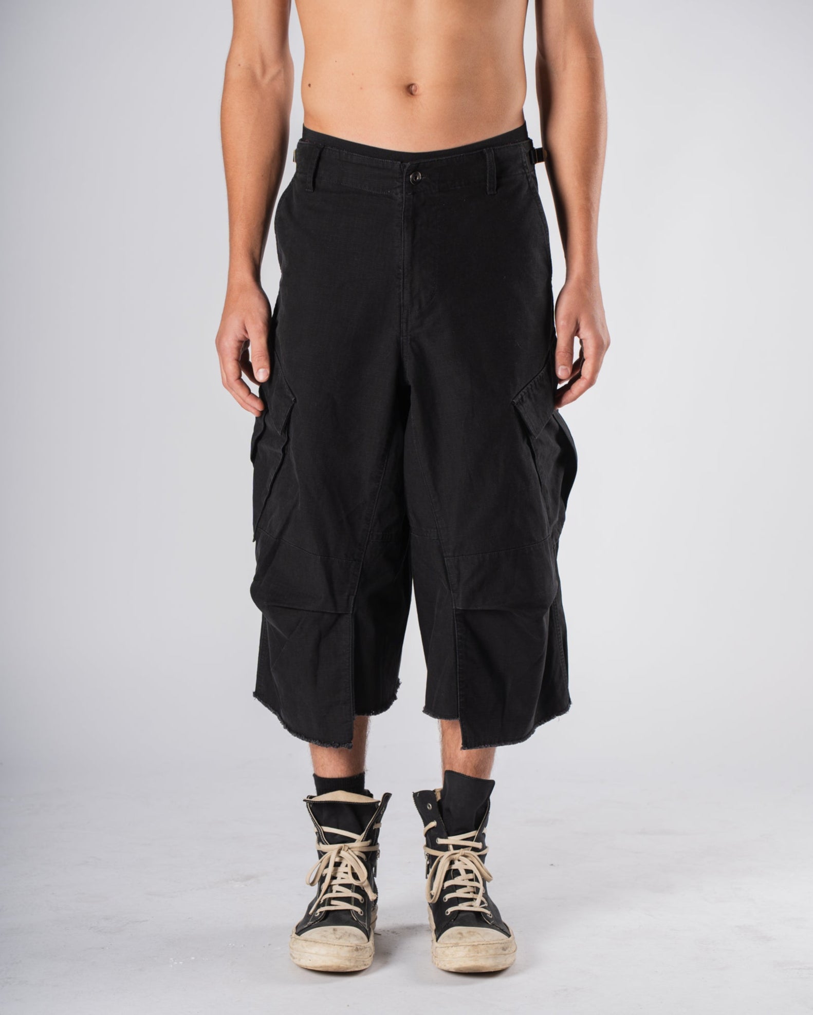 Patched Shorts
