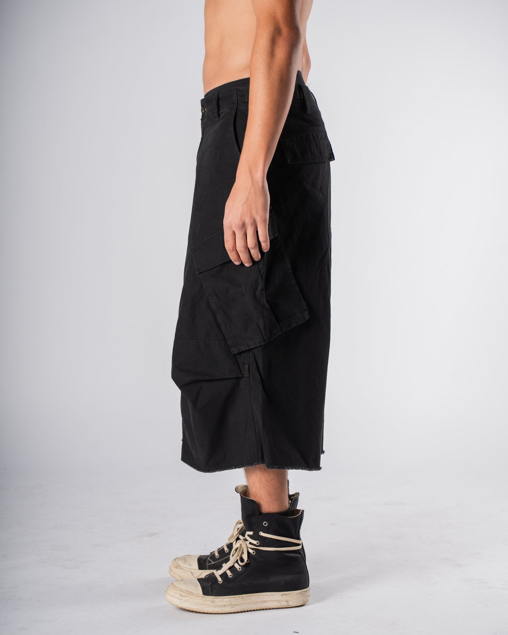 Patched Shorts