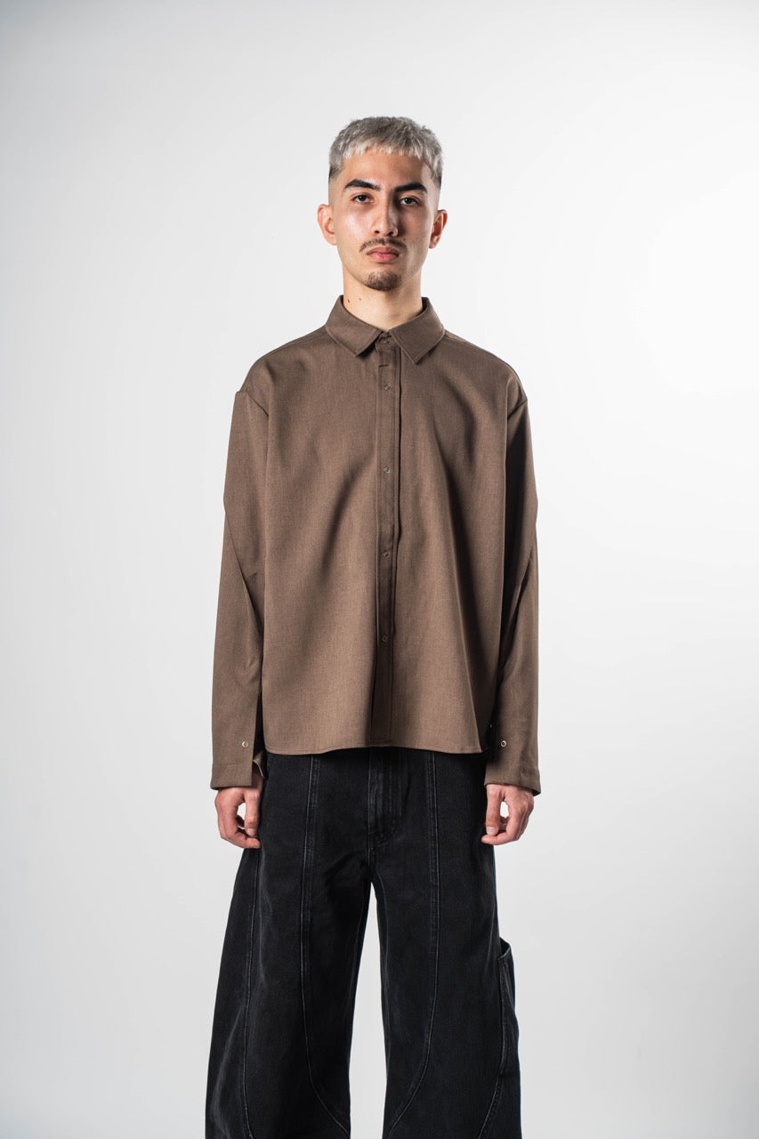 IL018 Origami Shirt Brown