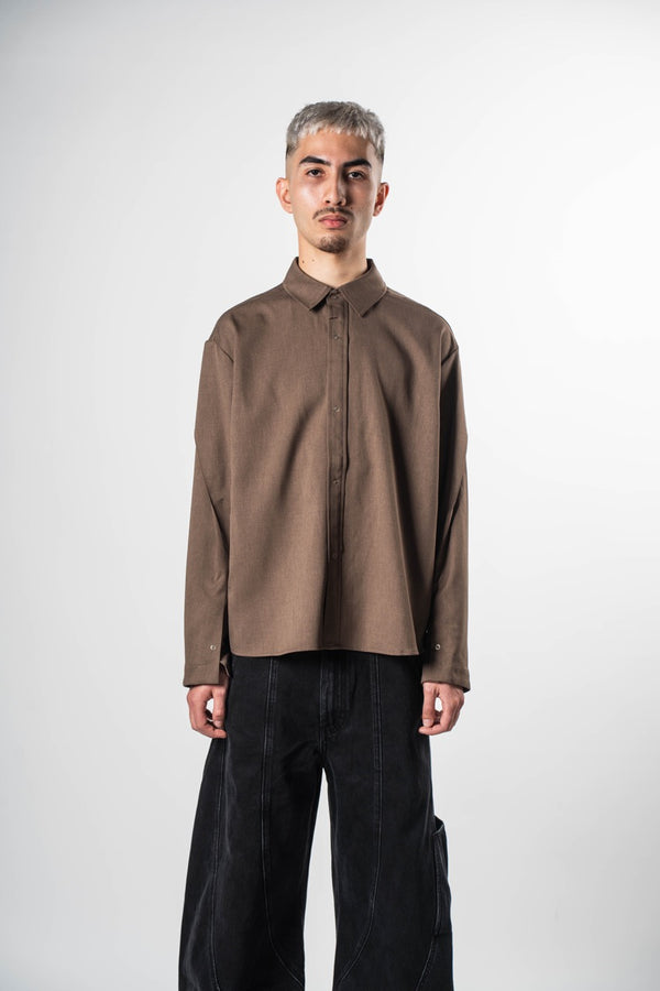 IL018 Origami Shirt Brown