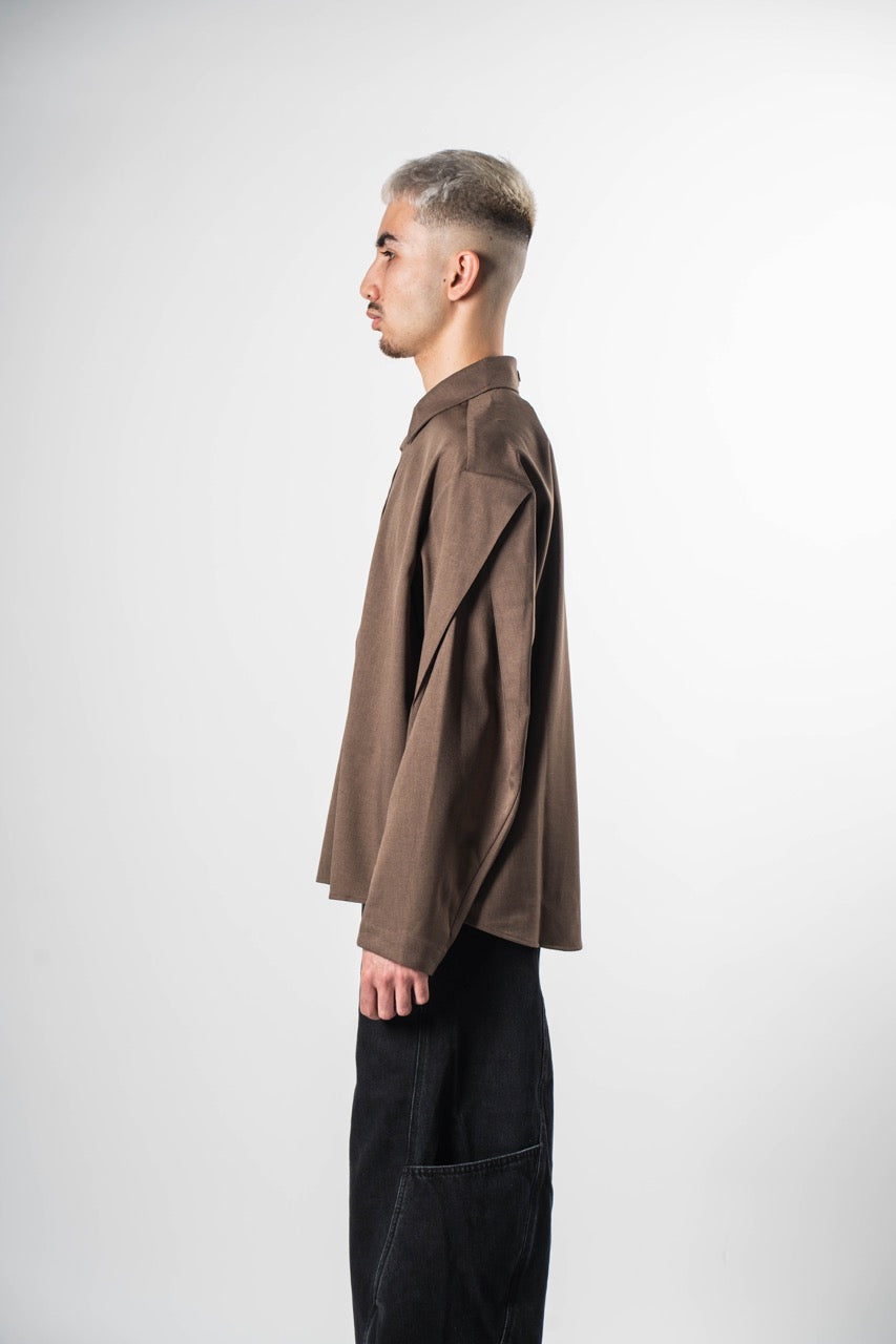 IL018 Origami Shirt Brown