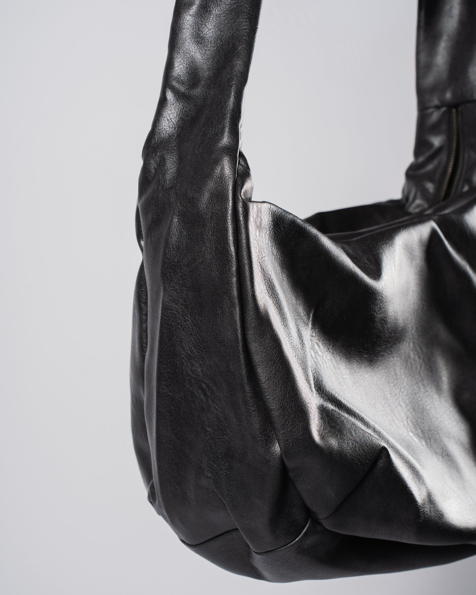 Leather Sling Bag Black