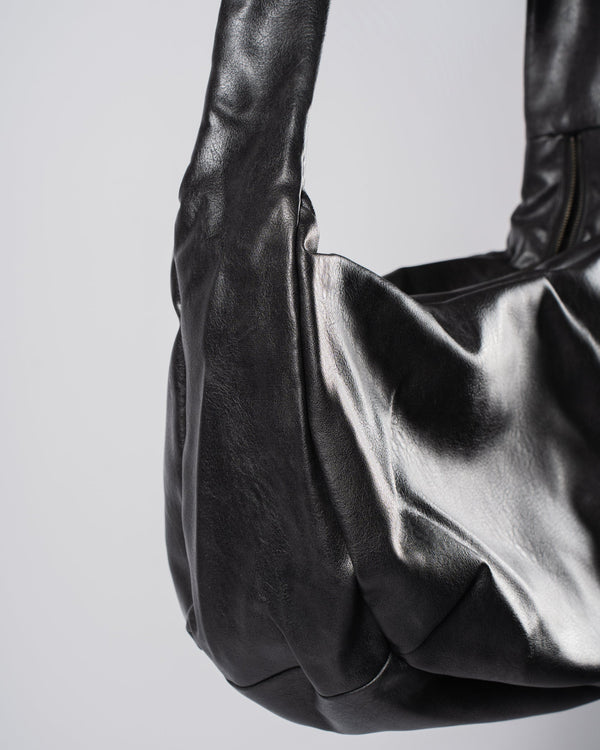 Leather Sling Bag Black