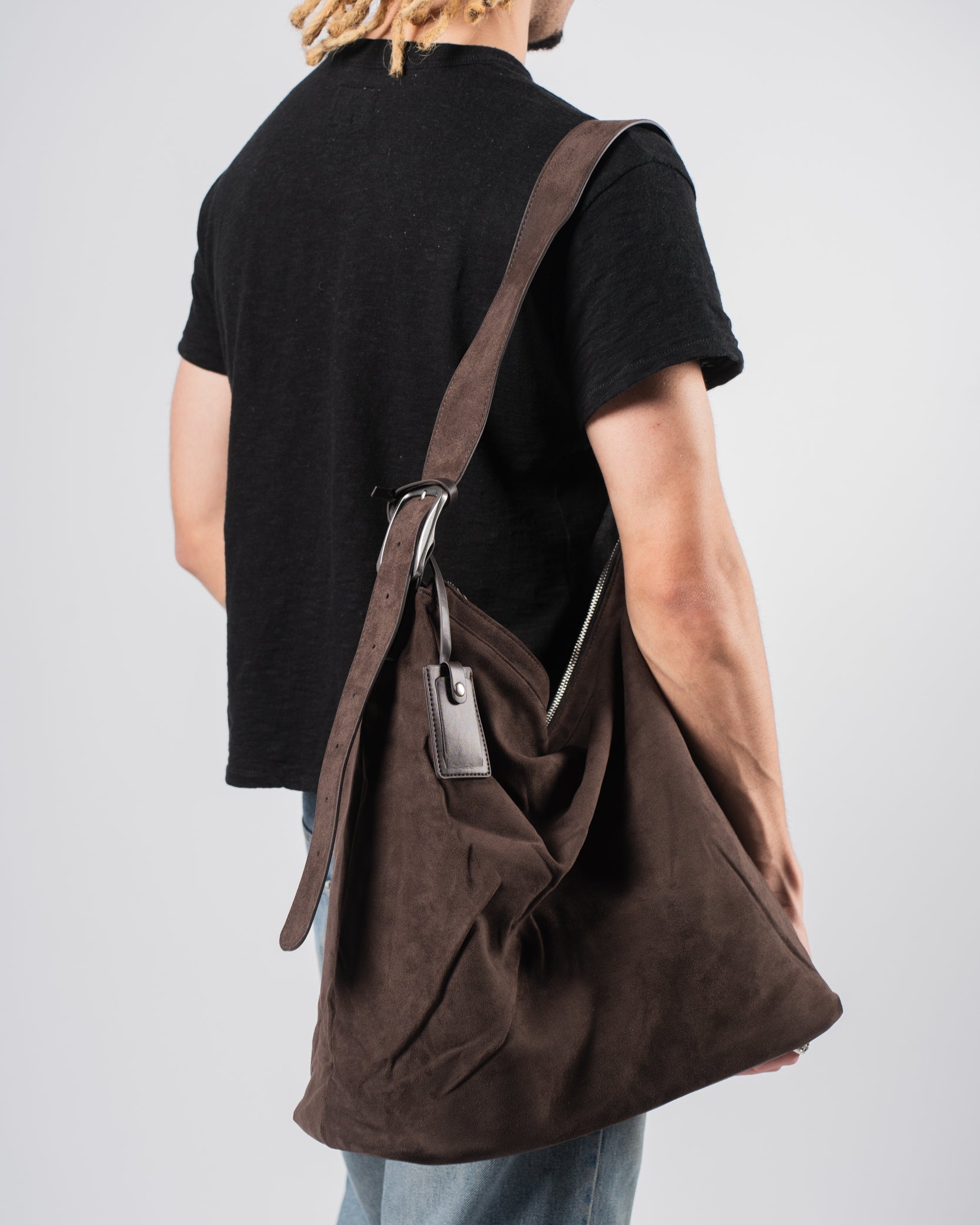 Suede Hobo Bag