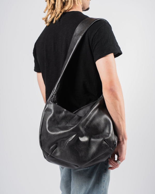 Leather Sling Bag Black