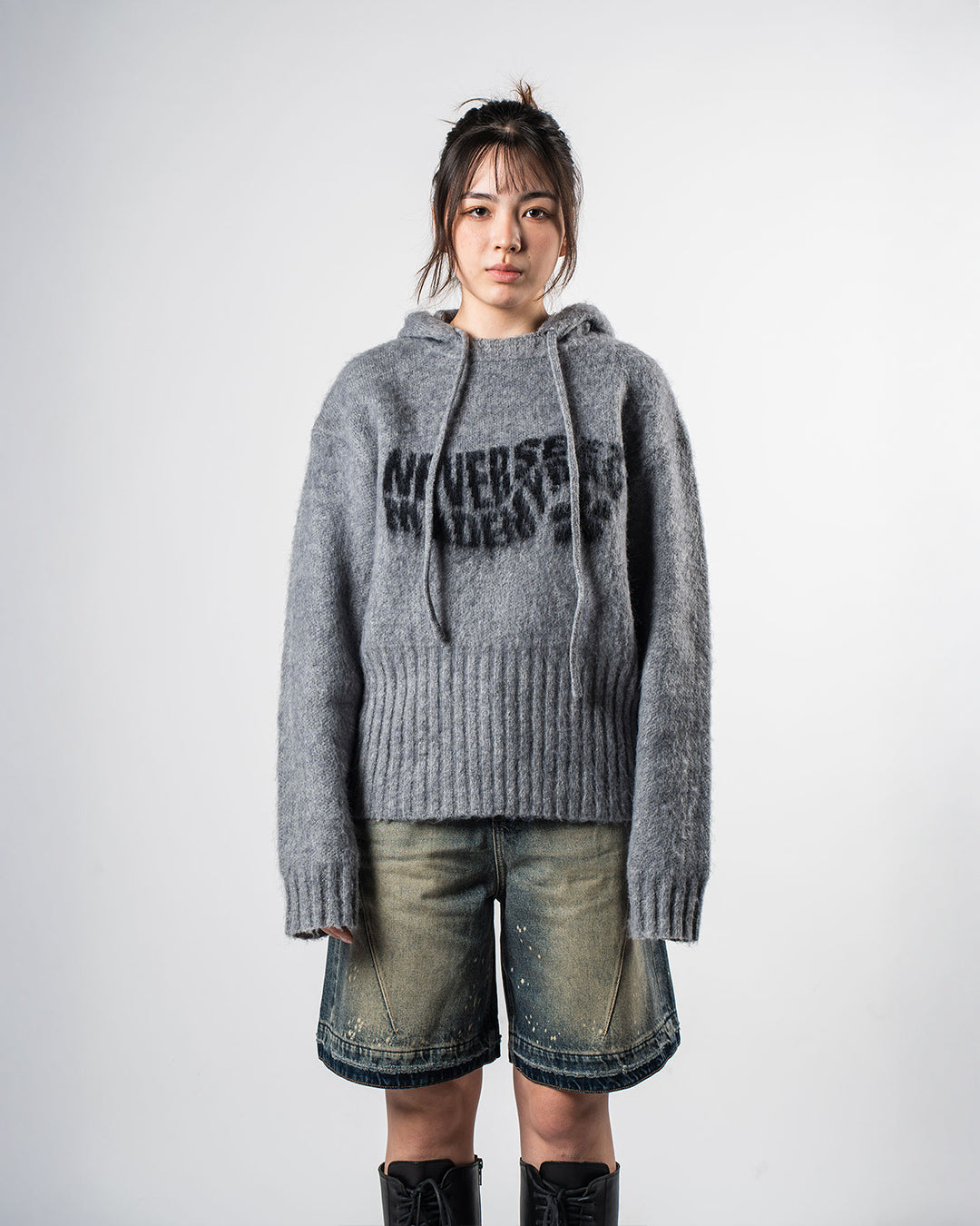 Brushed Knit Hoodie