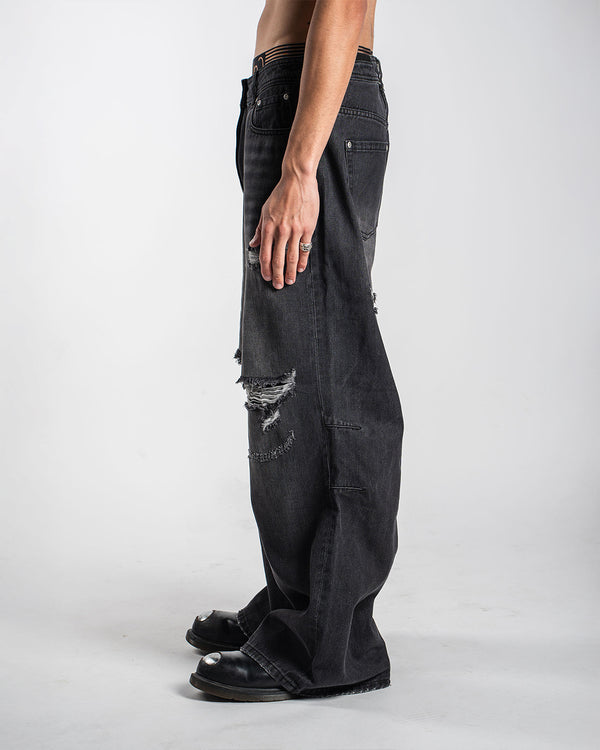Distressed Jeans Black