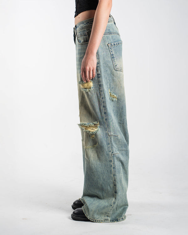 Distressed Jeans Blue
