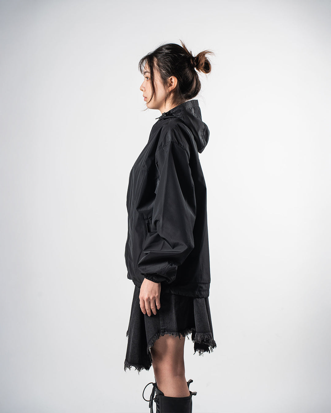 Curve Zip Jacket Black