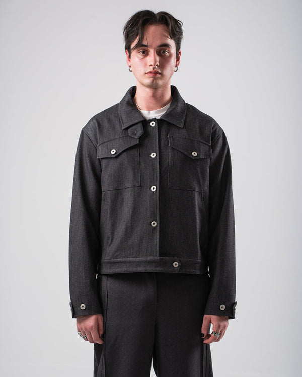 Stand Collar Trucker Jacket