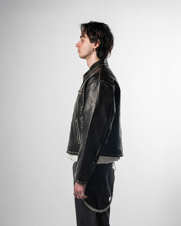 Faded Leather Jacket
