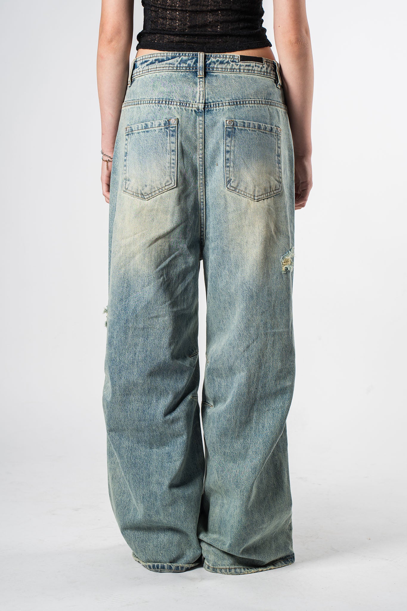 Distressed Jeans Blue
