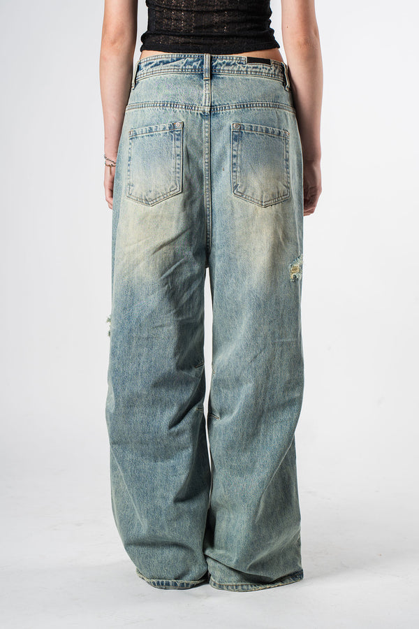 Distressed Jeans Blue