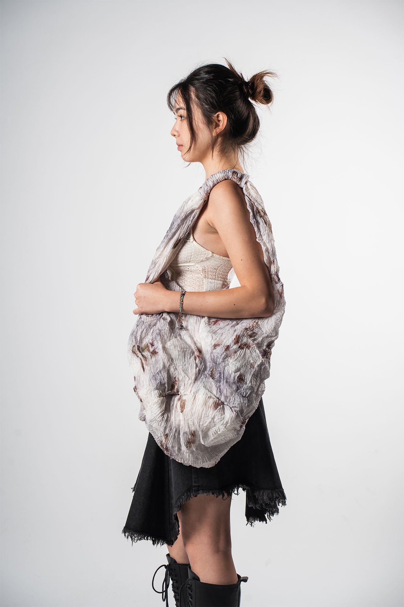 Pleated Shoulder Bag
