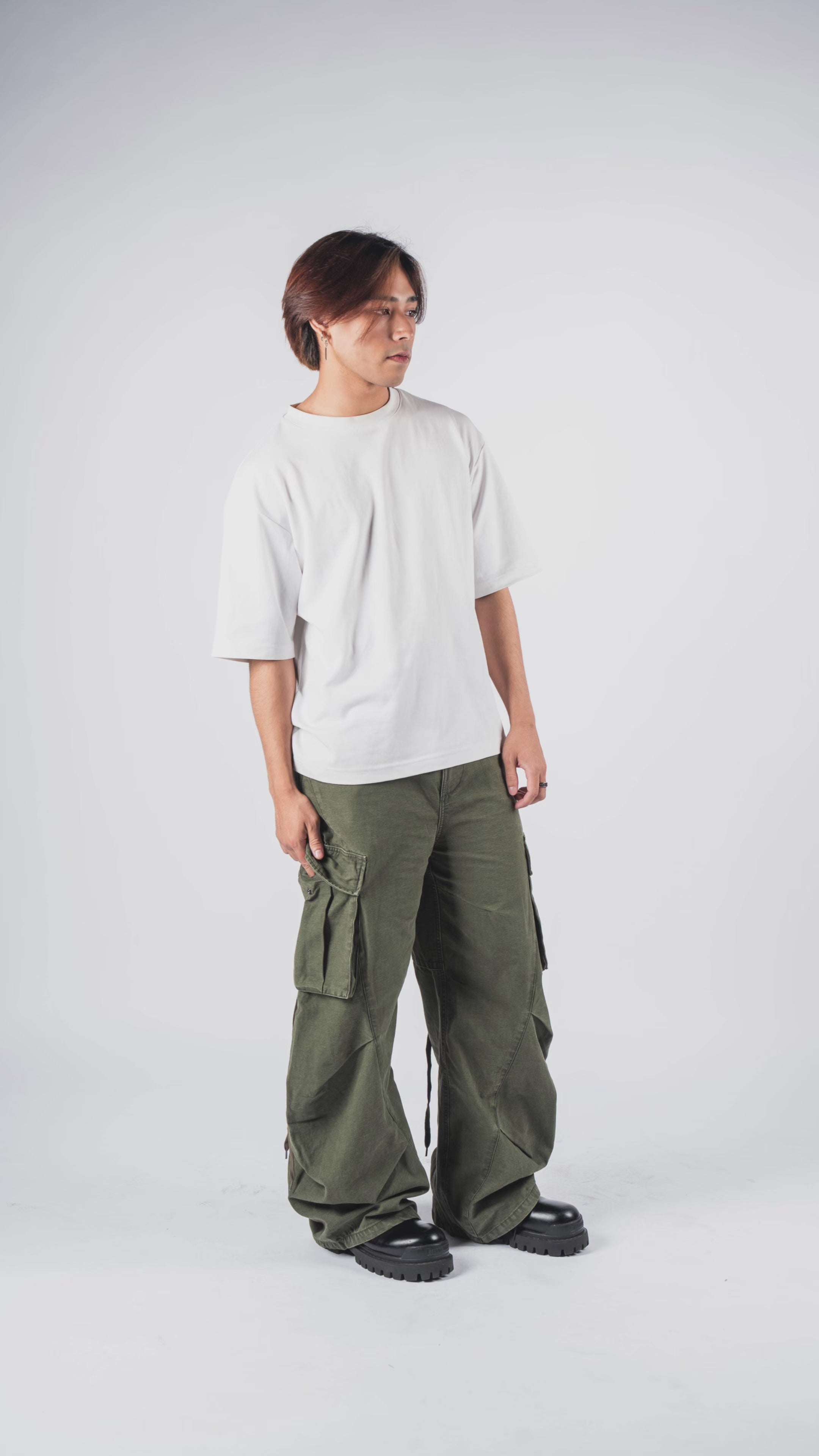 Lace-Back Cargos Khaki – 4dition